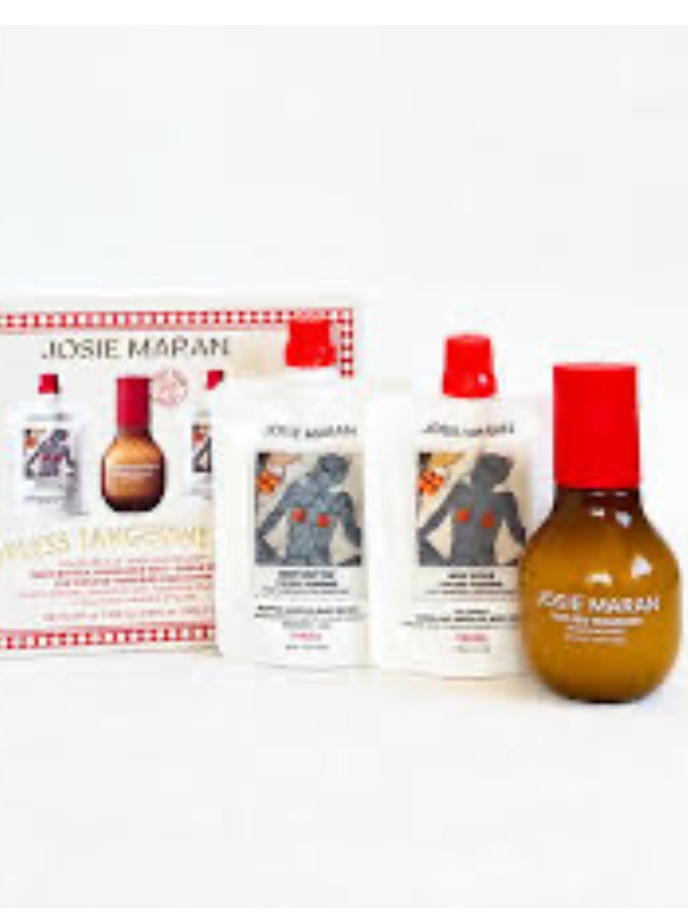 JOSIE MARAN Topless Tangerine Treats Gift Set - Red, Gold, White